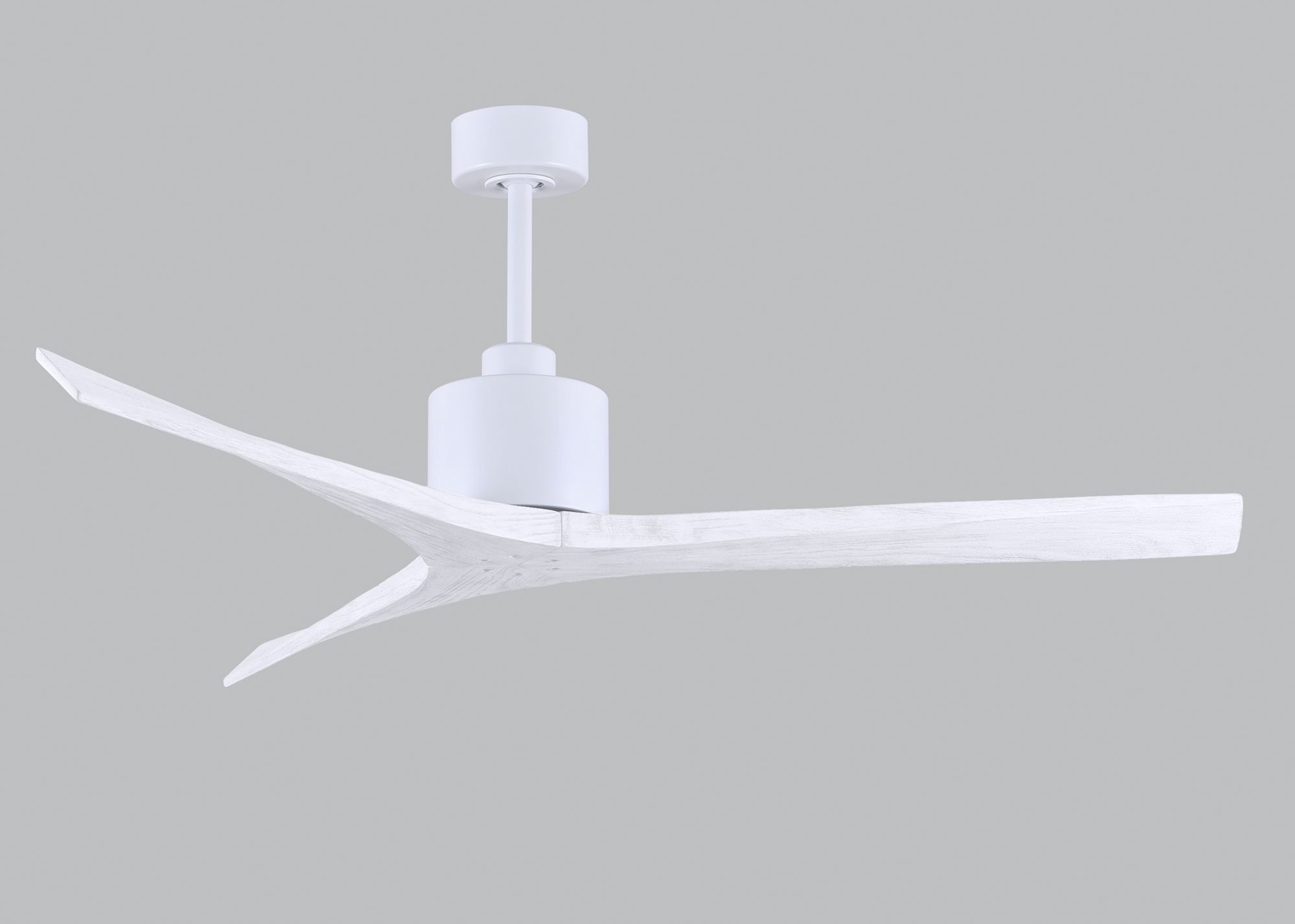 Image 6 60" Matthews Mollywood Matte White Outdoor Ceiling Fan with Remote more views