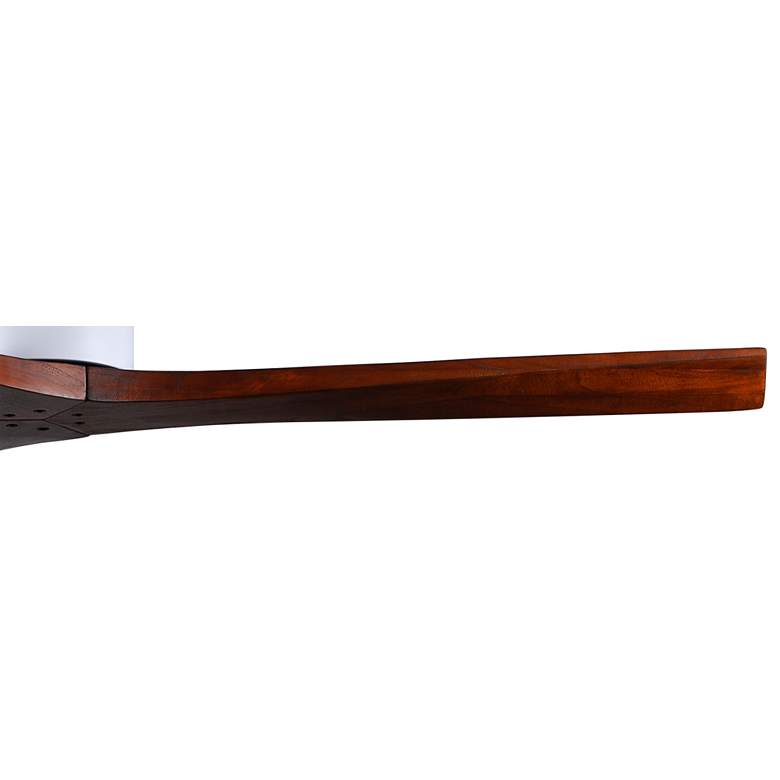 Image 4 60" Matthews Mollywood Matte White Walnut Outdoor Fan with Remote more views