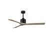 2_60" Matthews Nan Black and Gray Ash Outdoor Ceiling Fan with Remote more views