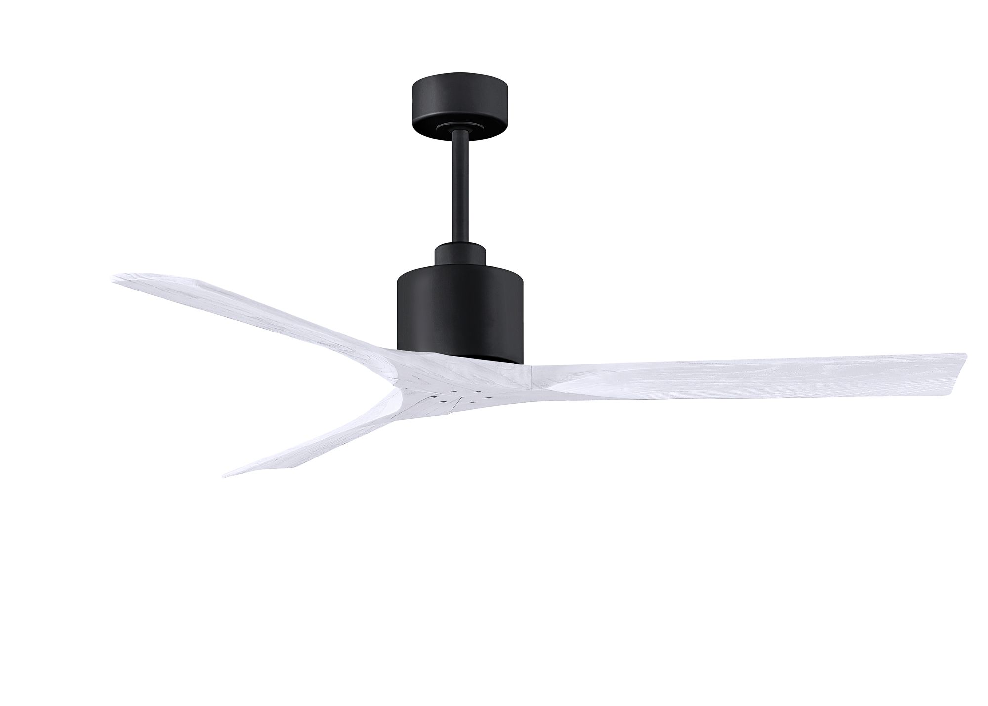 Image 2 60" Matthews Nan Black and White Outdoor Ceiling Fan with Remote more views