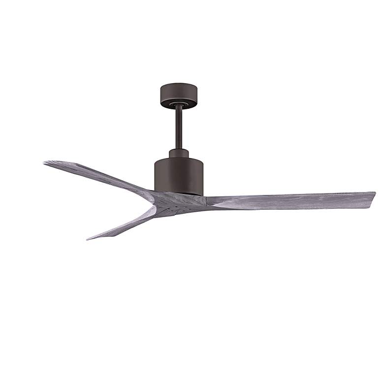 Image 3 60" Matthews Nan Bronze and Barnwood Outdoor Ceiling Fan with Remote more views