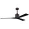 60" Matthews Nan Bronze and Black Outdoor Ceiling Fan with Remote