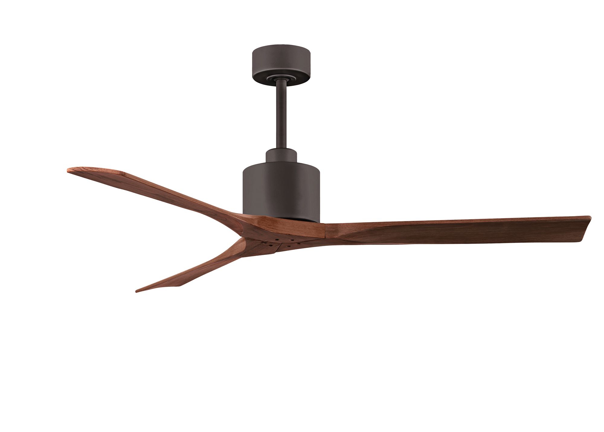 60" Matthews Nan Bronze and Walnut Outdoor Ceiling Fan with Remote