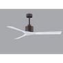 4_60" Matthews Nan Bronze and White Outdoor Ceiling Fan with Remote more views