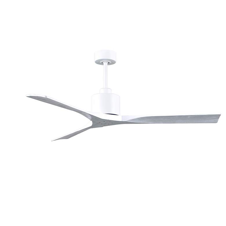 Image 2 60" Matthews Nan Matte White Outdoor Ceiling Fan with Remote more views