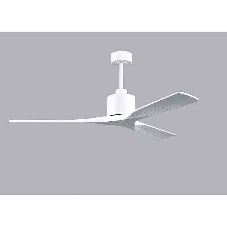 Image 4 60" Matthews Nan Matte White Outdoor Ceiling Fan with Remote more views