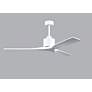 4_60" Matthews Nan Matte White Outdoor Ceiling Fan with Remote more views
