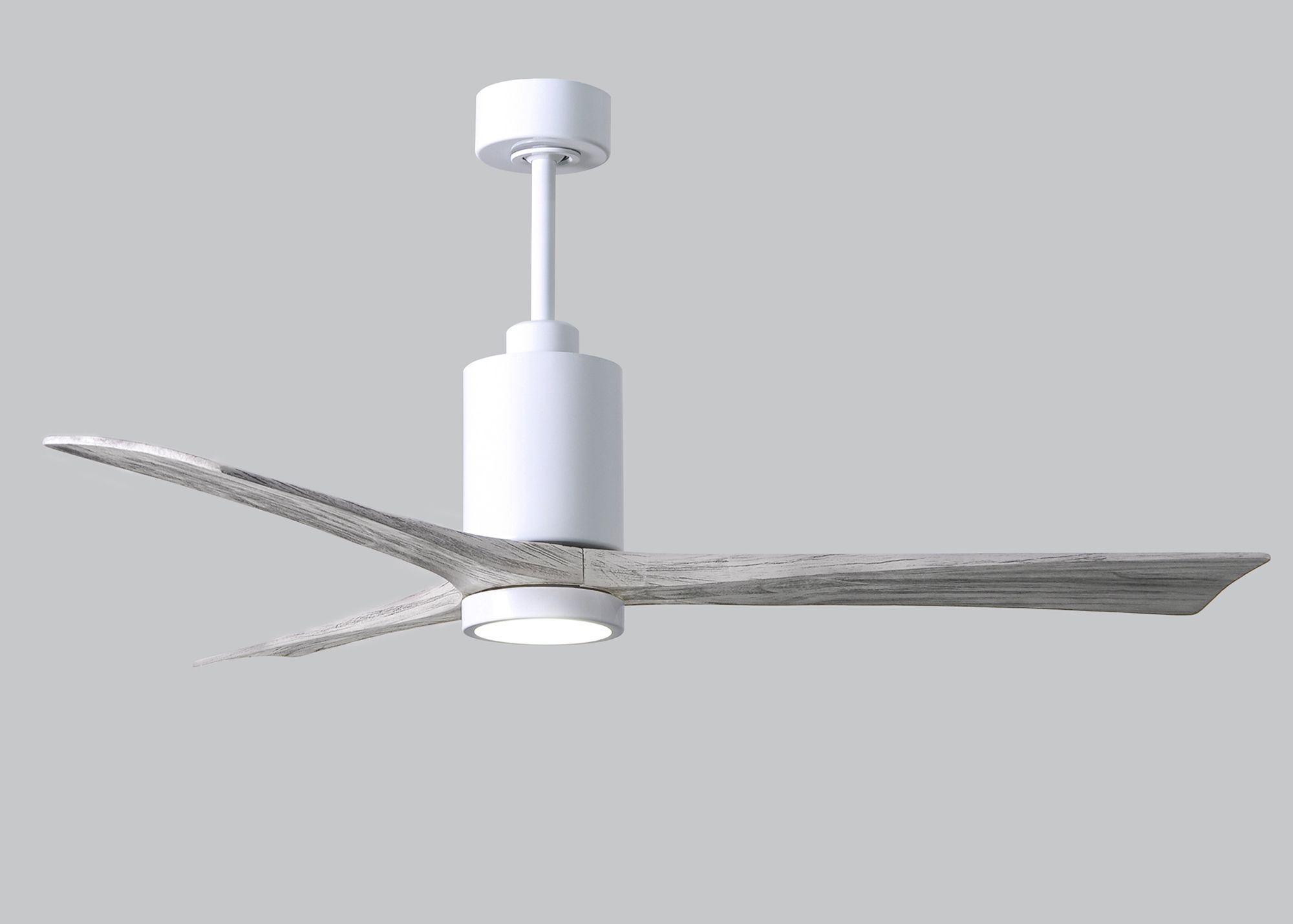 Image 6 60" Matthews Patricia-3 Gloss White LED Damp Ceiling Fan with Remote more views