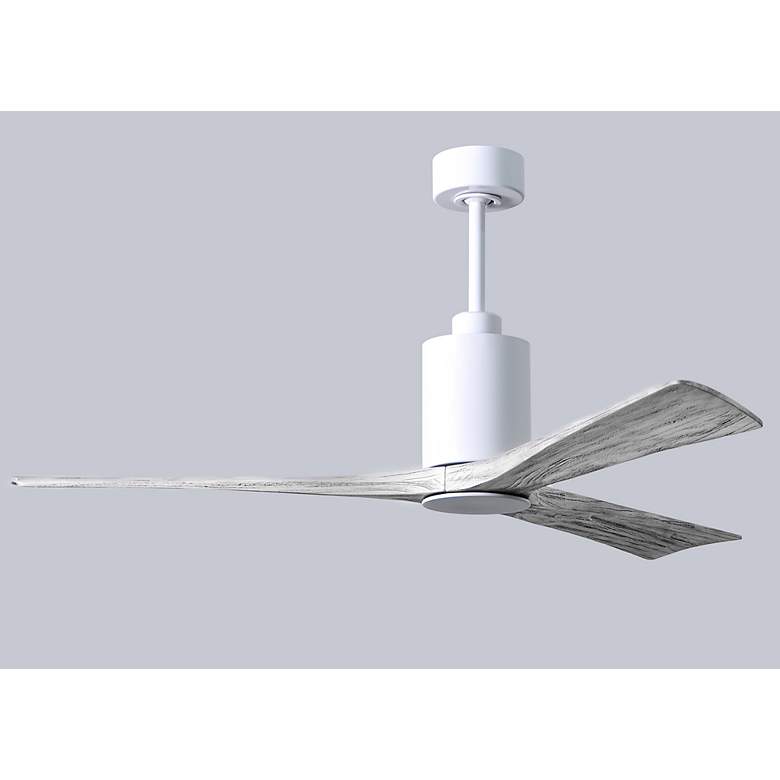 Image 7 60" Matthews Patricia-3 Gloss White LED Damp Ceiling Fan with Remote more views