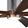 60" Matthews Patricia-5 Chrome Damp Rated LED Ceiling Fan with Remote