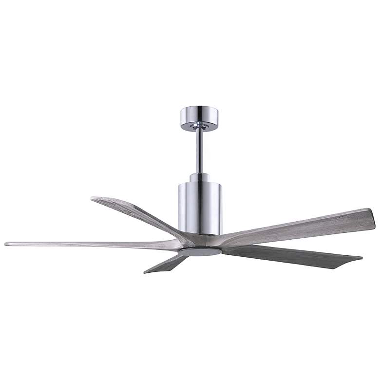 Image 3 60" Matthews Patricia-5 Polished Chrome Barn LED Ceiling Fan more views