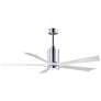 60" Matthews Patricia-5 Polished Chrome LED Ceiling Fan