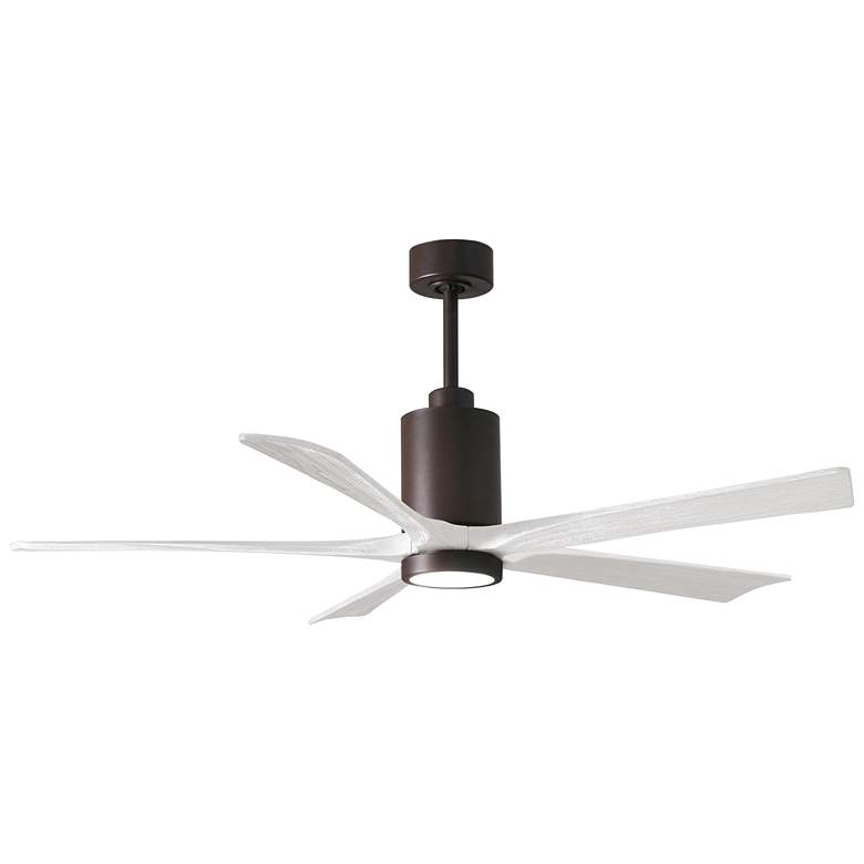 Image 1 60 inch Matthews Patricia-5 Textured Bronze Matte White Ceiling Fan