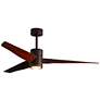 1_60" Matthews Super Janet Bronze Walnut LED Ceiling Fan
