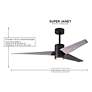 60" Matthews Super Janet Bronze Walnut LED Ceiling Fan