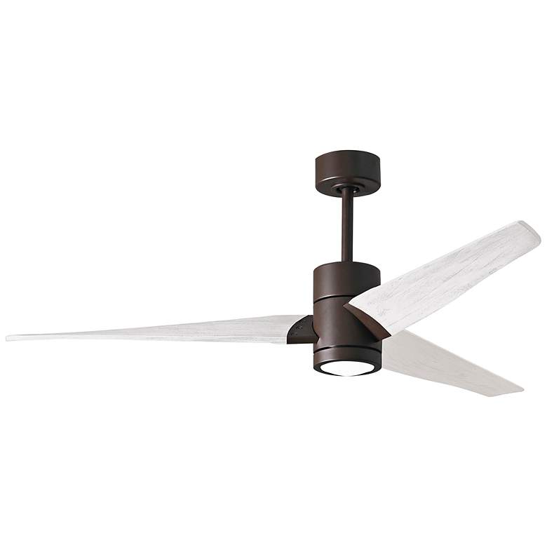 Image 1 60" Matthews Super Janet Bronze White LED Ceiling Fan