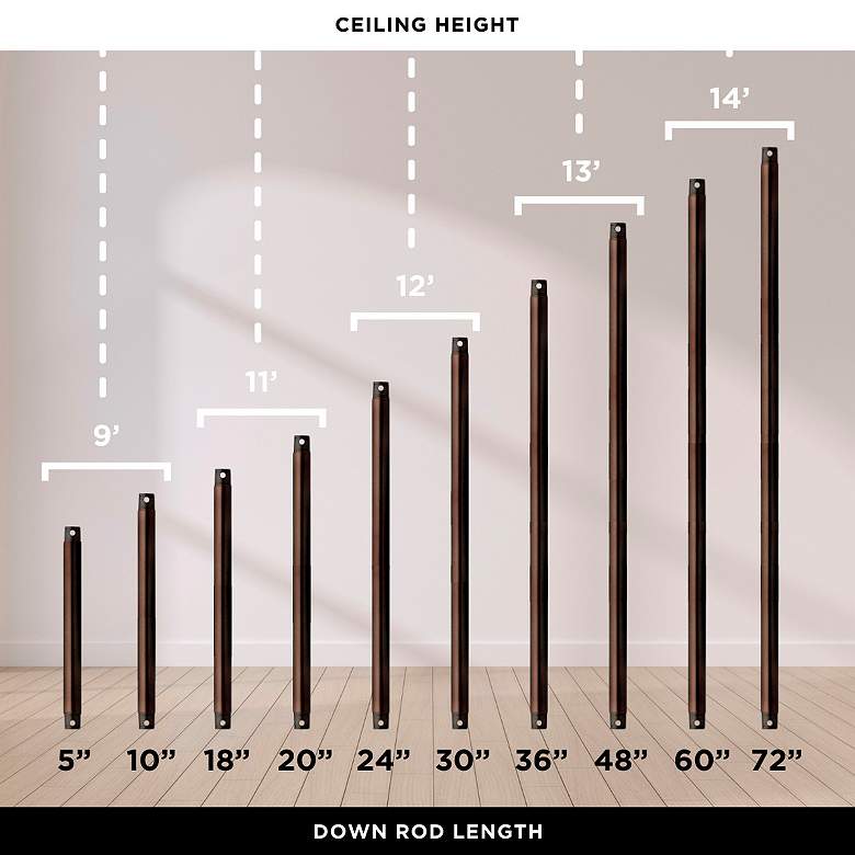Image 6 60" Matthews Super Janet Bronze White LED Ceiling Fan more views