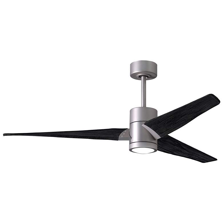 Image 1 60" Matthews Super Janet Brushed Nickel LED Ceiling Fan