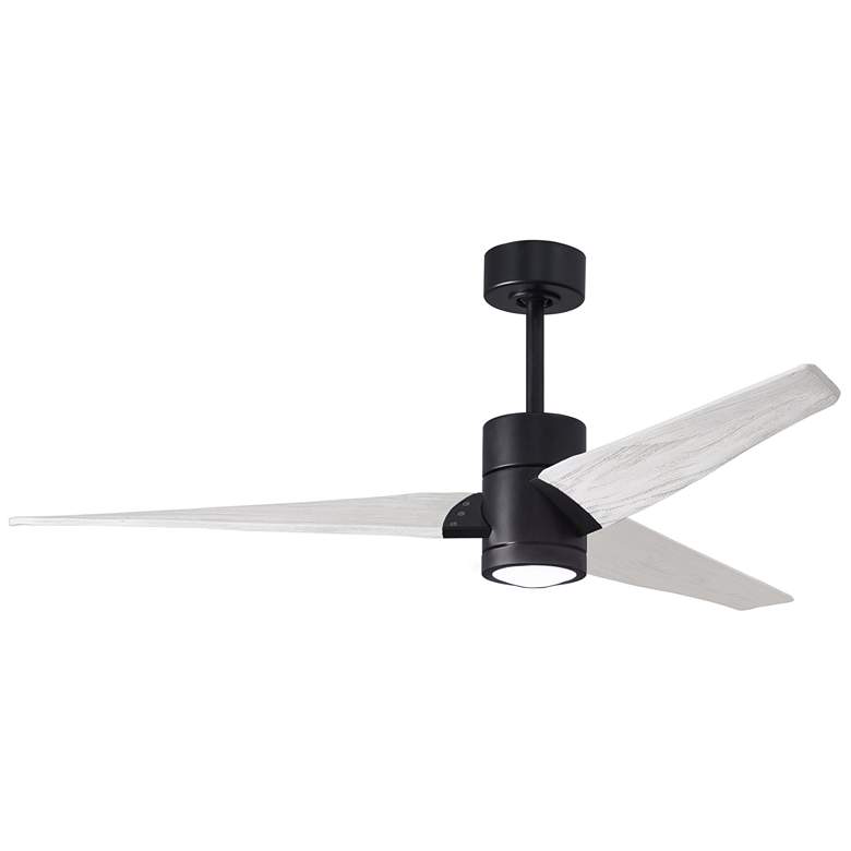 Image 1 60" Matthews Super Janet LED Black and White Ceiling Fan