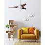3_60" Matthews Super Janet LED White and Walnut 3-Blade Ceiling Fan more views