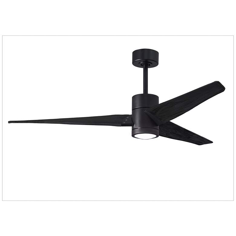 Image 1 60 inch Matthews Super Janet Matte Black Ceiling Fan