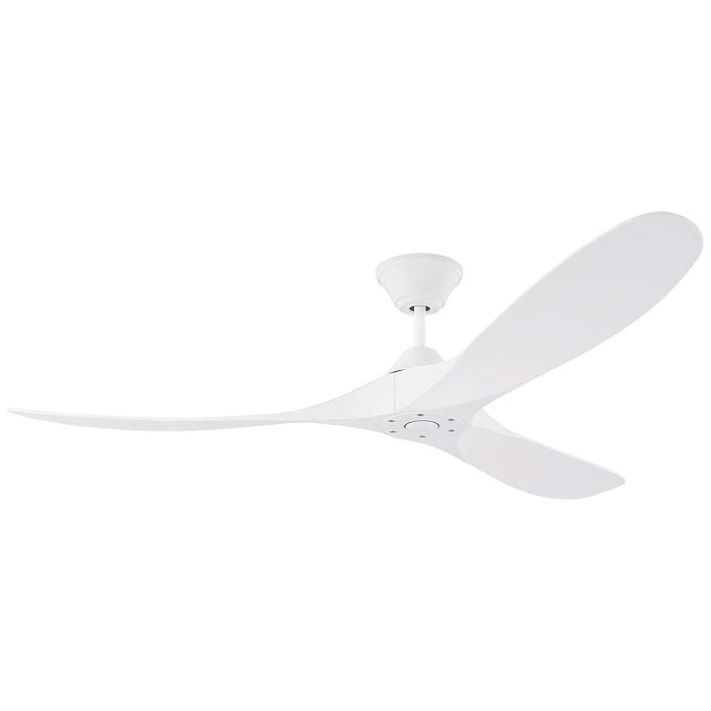 Image 1 60" Maverick Coastal Matte White Ceiling Fan