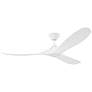 60" Maverick Coastal Matte White Ceiling Fan