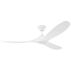 60" Maverick Coastal Matte White Ceiling Fan