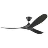60&quot; Maverick Coastal Midnight Black Wet Rated Ceiling Fan with Remote
