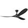 60" Maverick Coastal Midnight Black Wet Rated Ceiling Fan with Remote