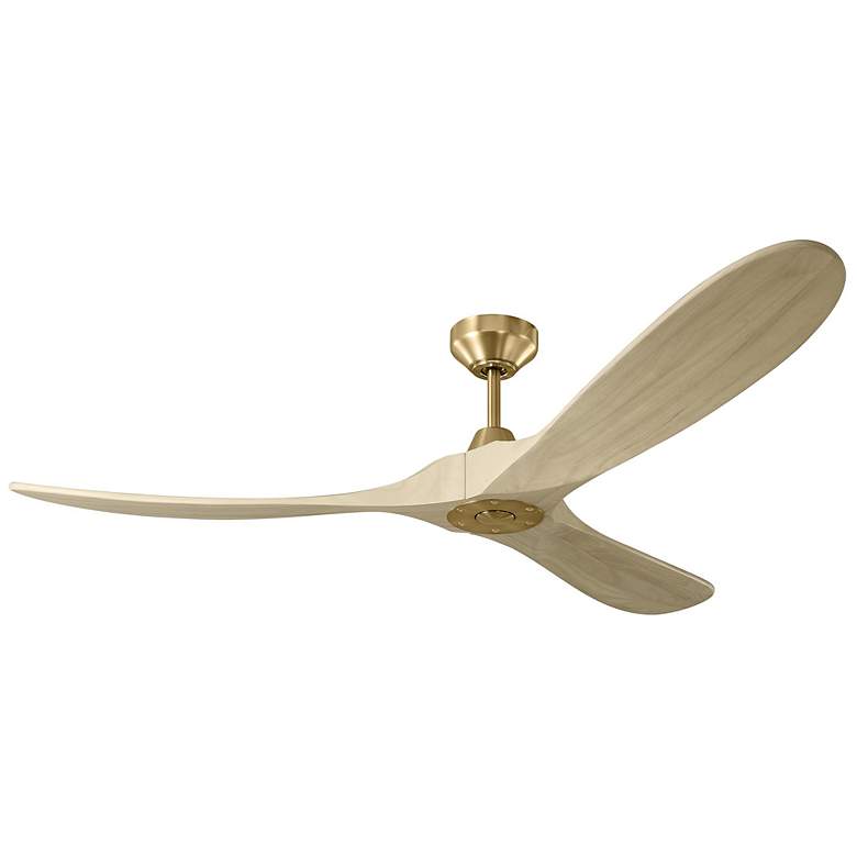 Image 1 60" Maverick II Burnished Brass Smart Ceiling Fan with Remote