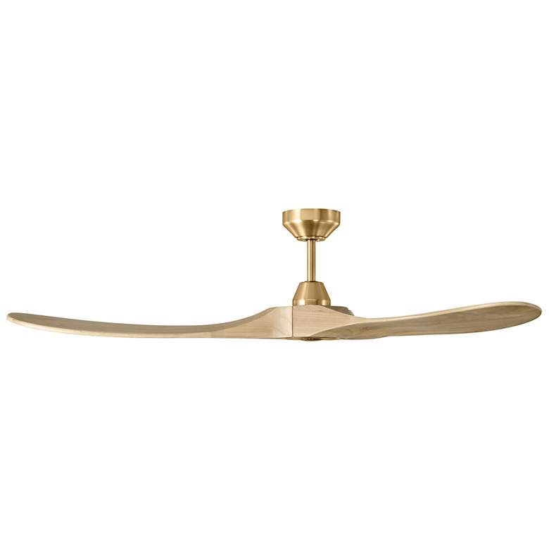 Image 2 60" Maverick II Burnished Brass Smart Ceiling Fan with Remote more views
