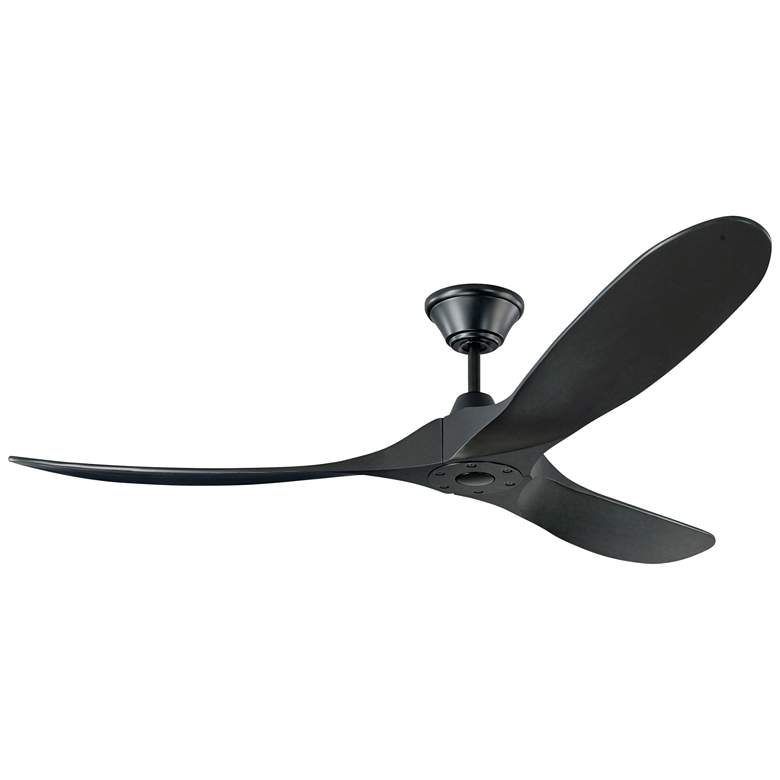 Image 2 60" Maverick Matte Black Ceiling Fan with Remote Control