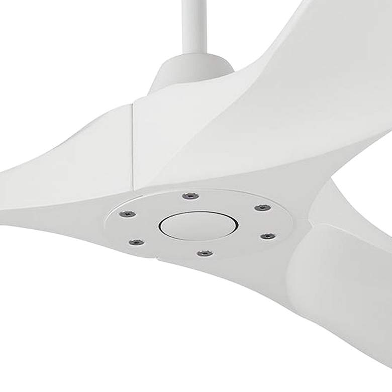 Image 3 60" Maverick Matte White Modern Ceiling Fan with Remote more views
