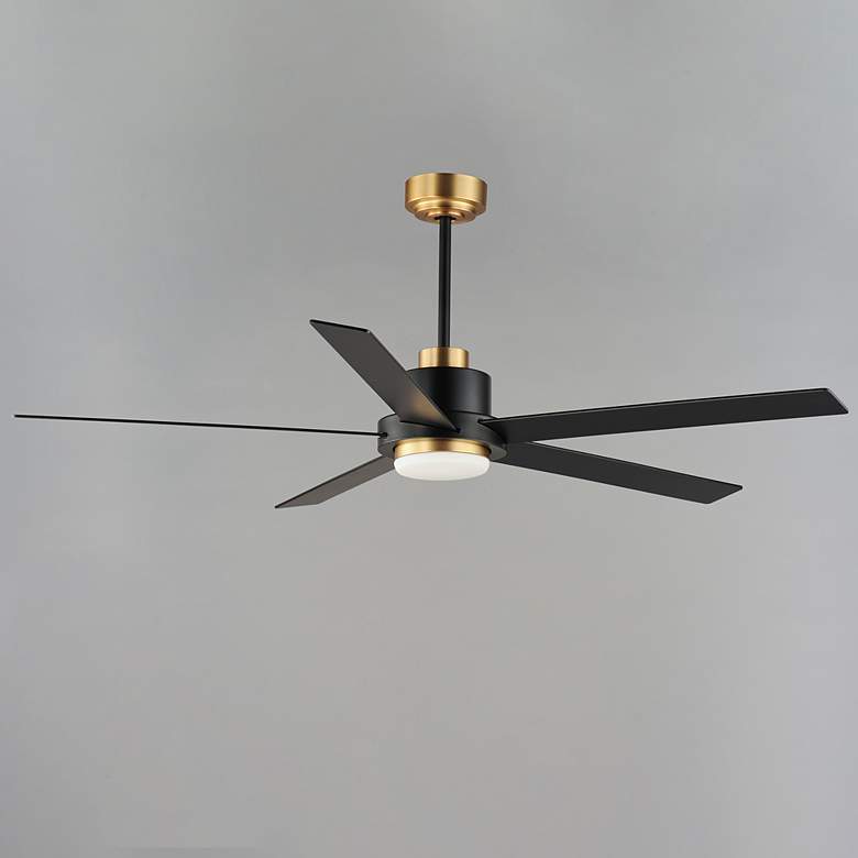 Image 3 60" Maxim Daisy Black and Gold LED Ceiling Fan more views