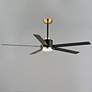 3_60" Maxim Daisy Black and Gold LED Ceiling Fan more views