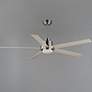 3_60" Maxim Daisy Satin Nickel LED Ceiling Fan with Wall Control more views
