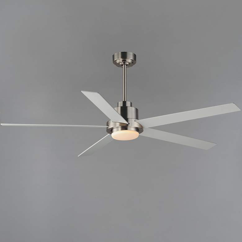 Image 2 60" Maxim Daisy Satin Nickel LED Ceiling Fan more views