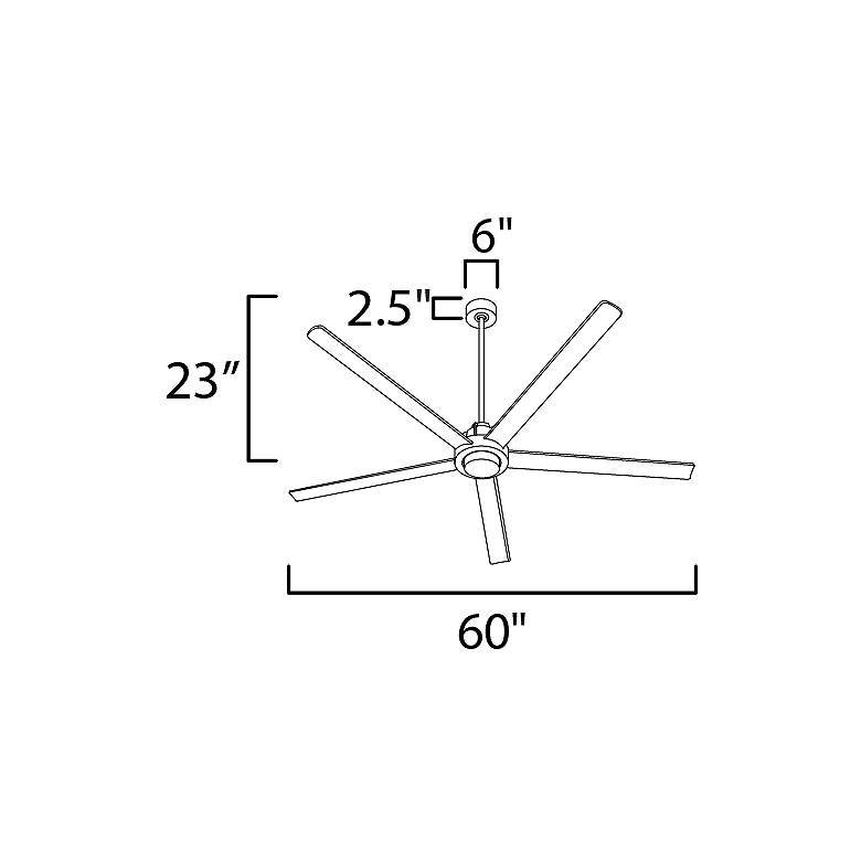 Image 5 60" Maxim Daisy Satin Nickel LED Ceiling Fan more views
