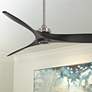60" Minka Aire Aviation Brushed Nickel Large Ceiling Fan with Remote