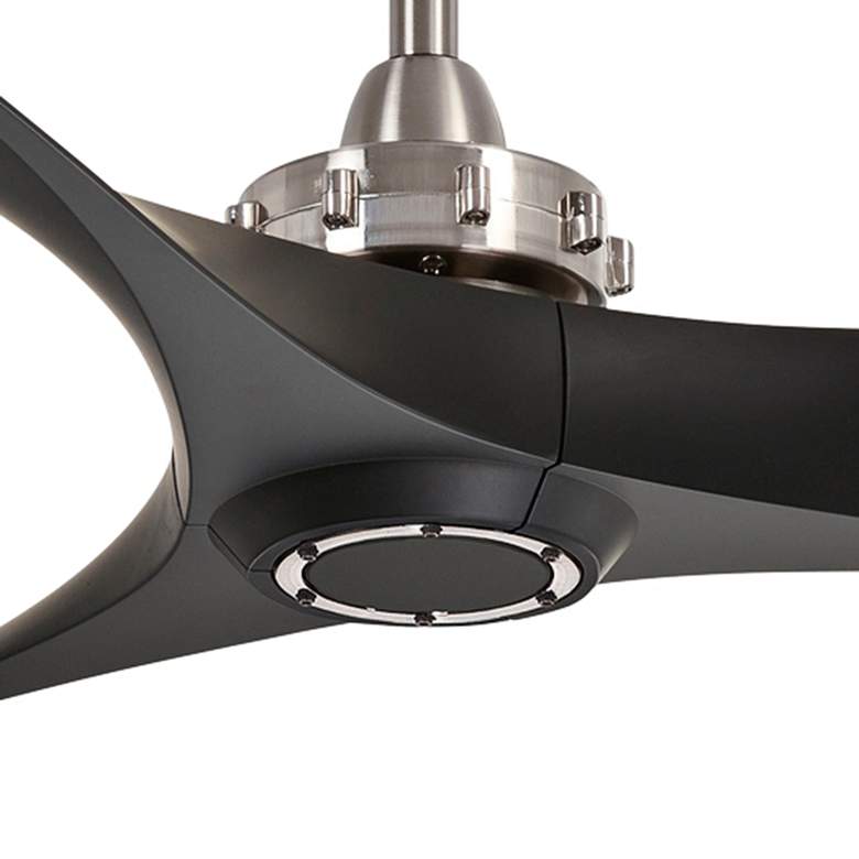 Image 3 60" Minka Aire Aviation Brushed Nickel Large Ceiling Fan with Remote more views