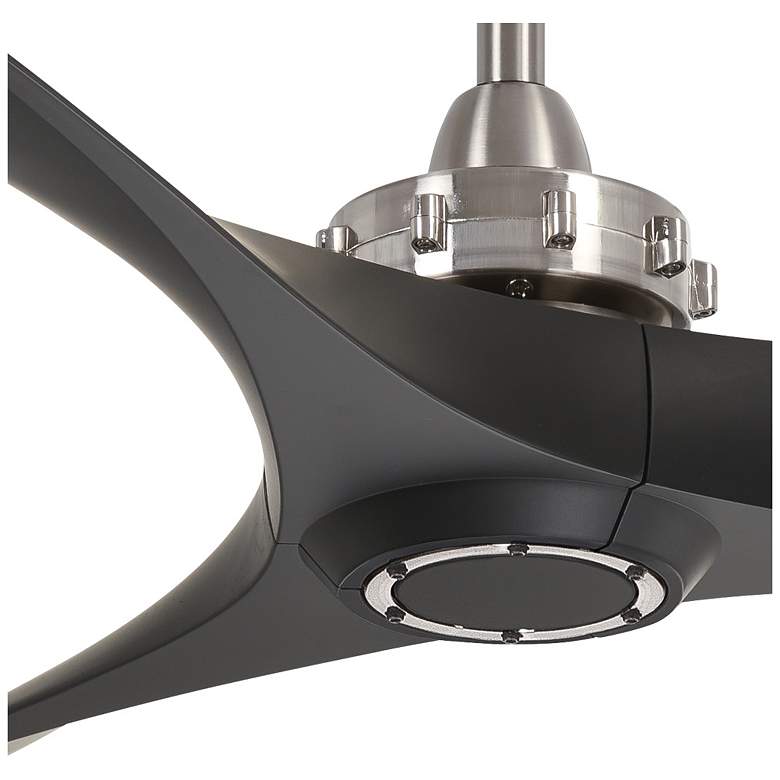 Image 3 60" Minka Aire Aviation Brushed Nickel Large Ceiling Fan with Remote more views