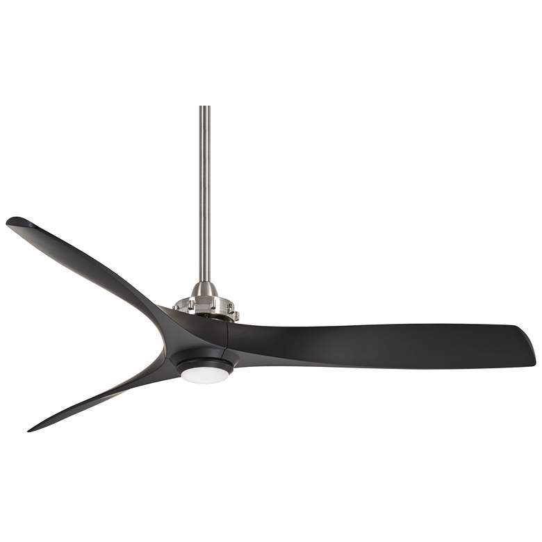 Image 2 60" Minka Aire Aviation Brushed Nickel LED Ceiling Fan with Remote