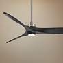 60" Minka Aire Aviation Brushed Nickel LED Ceiling Fan with Remote