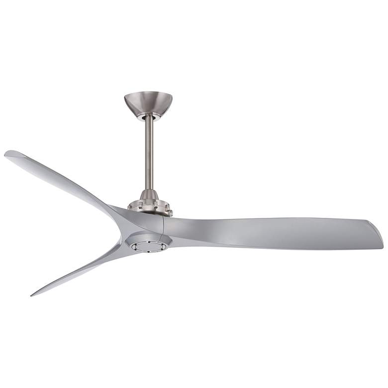 Image 2 60" Minka Aire Aviation Brushed Nickel Modern Ceiling Fan with Remote