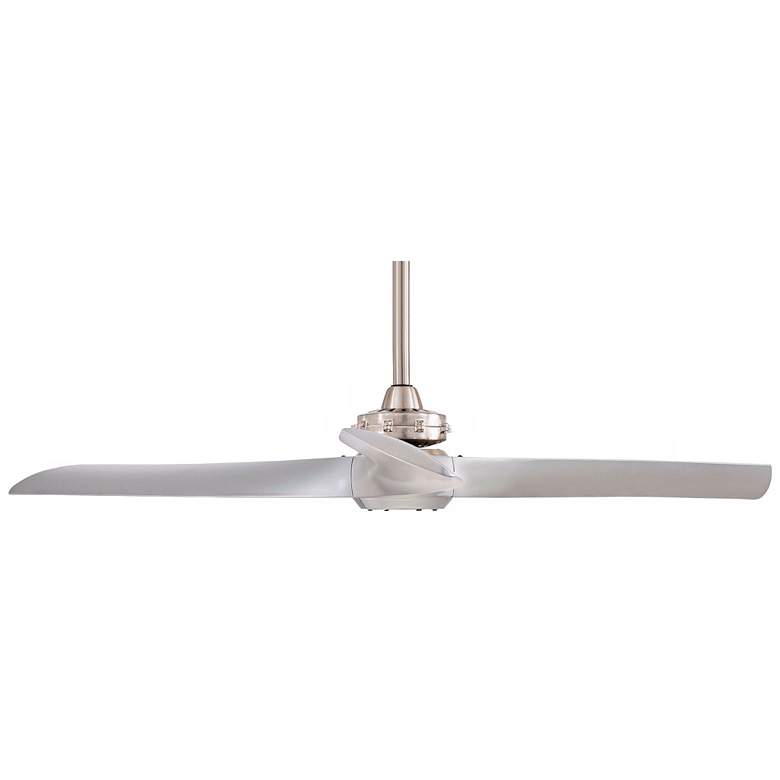 Image 6 60" Minka Aire Aviation Brushed Nickel Modern Ceiling Fan with Remote more views