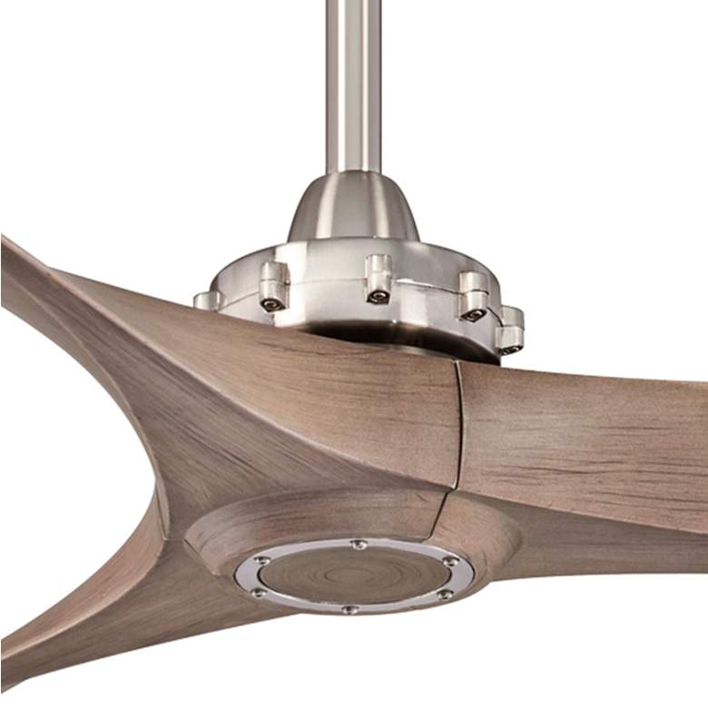 Image 3 60" Minka Aire Aviation Nickel and Ash Maple Ceiling Fan with Remote more views