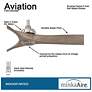 7_60" Minka Aire Aviation Nickel and Ash Maple Ceiling Fan with Remote more views