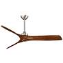 2_60" Minka Aire Aviation Nickel and Koa Ceiling Fan with Remote Control