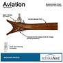 7_60" Minka Aire Aviation Nickel and Koa Ceiling Fan with Remote Control more views